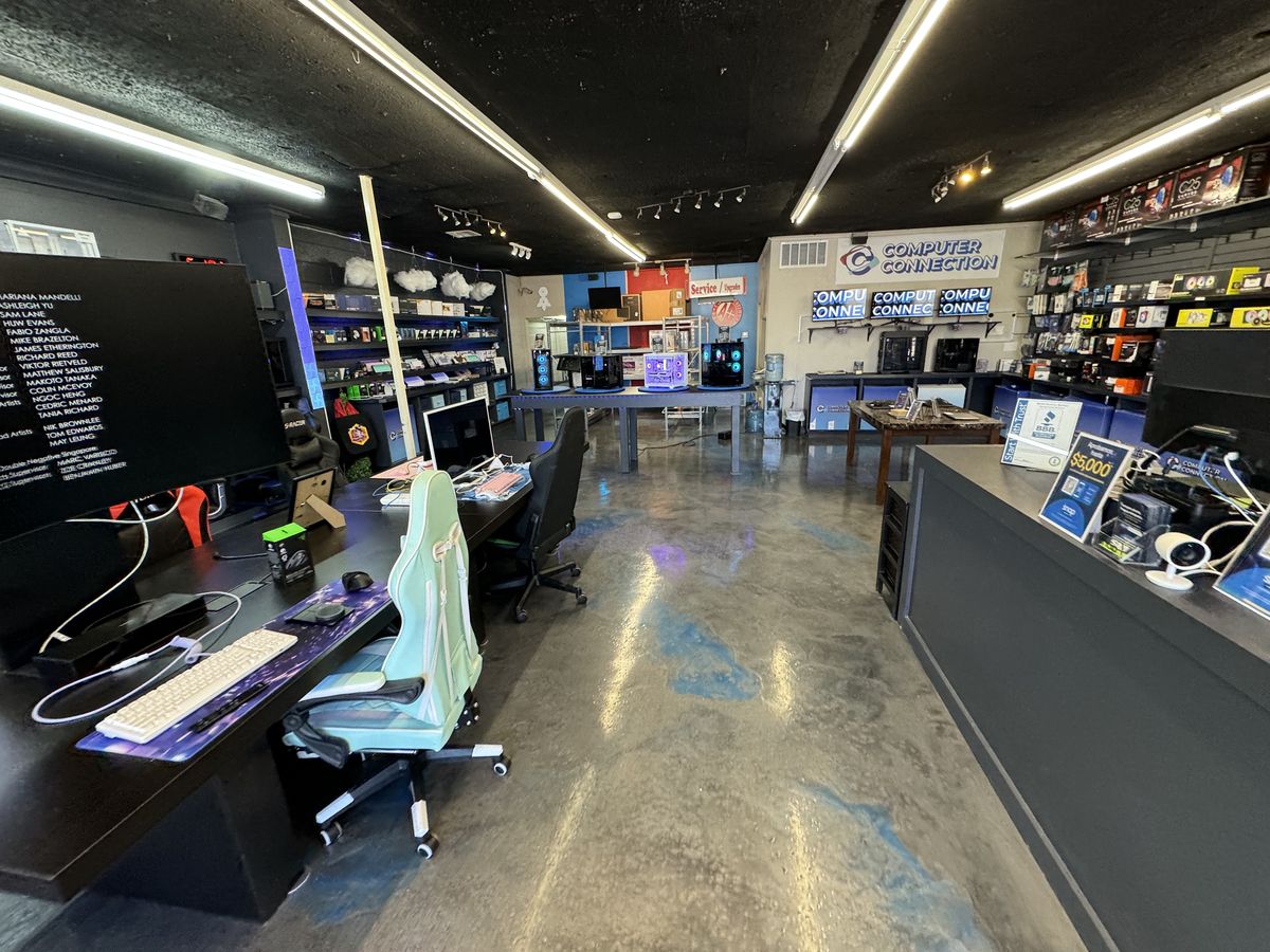 Inside the Computer Connection store on N May Ave